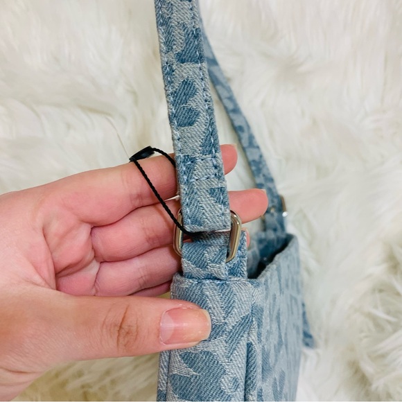 NWT Cotton On Denim Canvas Daisy shoulder bag - Picture 7 of 12